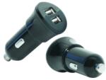 MOBILIS Autós töltő 2xUSB 2.1A fekete (001241)