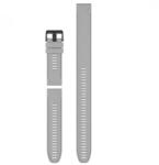 Garmin QuickFit Fenix 6X szürke szilikon szíj fekete csat 26 mm 3 részes (010-12904-00)