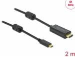 Delock USB 3.0 Type C HDMI Átalakító Fekete 2m 85970 (85970)