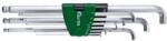Fortis Set chei hexagonale in L cu cap sferic Fortis, cap mic scurt, 1.5-10mm, 9 piese (4317784729451) - bricolaj-mag Cheie imbus