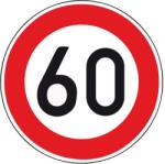  Indicator limita 60km/h, 600mm, folie RA2 [4251783606248] (4251783606248)