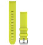 Garmin Marq óraszíj 22mm citromsárga szilikon ezüst csattal (QuickFit) (010-12738-16)