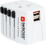 SKROSS MUV USB World travel adapter with integrated. dual USB charger (MUVUSB-2-4-A)