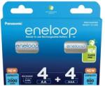 Panasonic Eneloop ceruza akkumulátor (AA) 2000mAh 4db + mikro ceruza akkumulátor (AAA) 800mAh 4db (BK-KJMCDE44E)