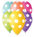  Léggömb, 30 cm, teli pöttyös (PT11PRPOTY) (PT11PRPOTY) - aqua