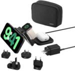 Belkin Boost Up Charge Pro 3in1 Összecsukható vezeték nélküli töltőpad 15W nemzetközi csatlakozókkal fekete (WIZ024HQBK)