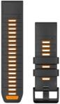 Garmin Óraszíj 26mm grafit/narancs szilikon (QuickFit) (010-13393-05)