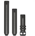 Garmin Instinct 2S óraszíj 20mm grafit szilikon extra hosszú kiegészítő szíjjal (010-13104-00)