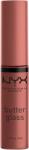 NYX Cosmetics Butter Gloss 16 Praline szájfény, 8 ml