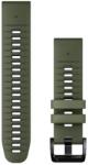 Garmin Óraszíj 22 mm mohazöld/grafit szilikon (QuickFit) (010-13280-07)