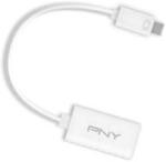 PNY Mini DisplayPort HDMI Átalakító Fehér 10cm QSP-MINIDP/HDMIV2 (QSP-MINIDP/HDMIV2)