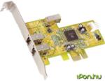 Dawicontrol DC-1394 2+1 Port IEEE 1394 FireWire PCI-e Controller OEM (DC-1394 PCIe Blister)