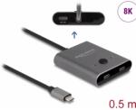 Delock USB 3.0 Type C Elosztó Szürke 50cm 11500 (11500)