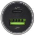 DVICED Autós töltő 1xUSB 1xUSB-C 30W ezüst (DV250004)