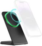 XPRO Asztali MagSafe Vezeték nélküli töltőállvány QI 15W fekete (130832)