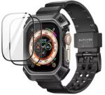 SUPCASE Unicorn Beetle Pro Glass védőkeret + 2 db kijelzővédő üveg Apple Watch Ultra (49 mm) fekete (RS141311)