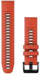 Garmin Óraszíj 22 mm piros/grafit szilikon (QuickFit) (010-13280-04)
