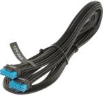 Seasonic WA2V16164BW 16pin PCIe - 16pin PCIe 12V-2x6 F/F tápkábel fekete (WA2V16164BW)