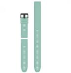 Garmin Fenix 6X óraszíj 26 mm fodormenta szilikon fekete csat (QuickFit) 3részes (010-12905-00)