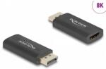 Delock DisplayPort 1.4 HDMI 2.1 Átalakító Fekete 6cm 61055 (61055)