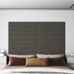 vidaXL Panouri de perete 12 buc. gri închis 90x15 cm catifea 1, 62 m2 (343892)