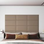 vidaXL Panouri de perete 12 buc. cappuccino 60x30 cm piele eco 2, 16 m2 (343859)