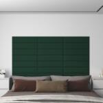 vidaXL Panouri de perete, 12 buc. verde închis 60x15 cm textil 1, 08 m2 (343821)