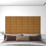vidaXL Panouri de perete, 12 buc. , maro, 30x15 cm, catifea, 0, 54 m2 (343786)