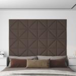 vidaXL Panouri de perete, 12 buc. , gri taupe, 30x30cm, textil, 0, 54 m2 (343935)