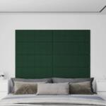 vidaXL Panouri de perete 12 buc. verde închis 90x30 cm textil 3, 24 m2 (344119)
