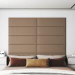 vidaXL Panouri de perete 12 buc. cappuccino 90x30 cm piele eco 3, 24 m2 (343915)