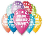  Léggömb, 30 cm, 'Boldog Születésnapot', lufis (PT11BSZII) (PT11BSZII)