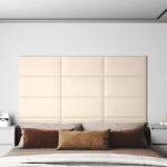 vidaXL Panouri de perete 12 buc. crem 60x30 cm catifea 2, 16 m2 (343871)