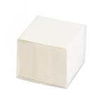 Bluering Kockatömb 8x8x6, 5cm, ragasztás nélküli, transzparens tartóban 80% fehérség fehér
