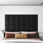 vidaXL Panouri perete 12 buc. negru, 30x30 cm piele ecologică, 1, 08 m2 (343799)