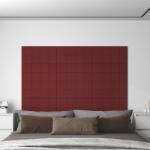 vidaXL Panouri de perete 12 buc. roșu vin 60x30 cm textil 2, 16 m2 (344076)
