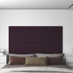 vidaXL Panouri de perete, 12 buc. , violet, 60x15 cm, textil, 1, 08 m2 (344057)