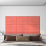 vidaXL Panouri de perete 12 buc. roz 60x15 cm catifea 1, 08 m2 (343838)