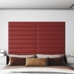 vidaXL Panouri perete 12 buc. bordo 90x15 cm, piele ecologică, 1, 62 m2 (343888)