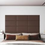 vidaXL Panouri de perete 12 buc. maro 60x30 cm piele ecologică 2, 16 m2 (343861)