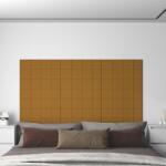 vidaXL Panouri de perete 12 buc. maro 60x15 cm catifea 1, 08 m2 (344070)