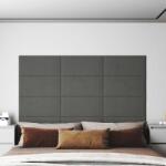 vidaXL Panouri de perete 12 buc. gri deschis 60x30 cm catifea 2, 16 m2 (343864)