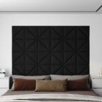 vidaXL Panouri de perete, 12 buc. , negru, 30x30 cm, catifea, 0, 54 m2 (343952)