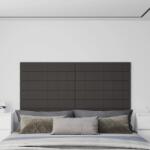 vidaXL Panouri de perete 12 buc. gri închis 90x15 cm textil 1, 62 m2 (344095)