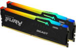 Kingston FURY Beast RGB 128GB (2x64GB) DDR5 5600MHz KF556C40BBAK2-128