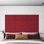 vidaXL Panouri de perete 12 buc. roșu vin 60x30 cm catifea 2, 16 m2 (343867)