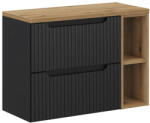 Comad Set dulap Comad Nova Black NOVA BLACK D2 82-60-2S, dulap Comad Nova Oak NOVA OAK 81-20-39, NOVA OAK A 89-80 (SETNOBBOAK80CMLR)