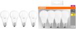 OSRAM Base Classic A75 LED izzókészlet, 4 db, E27, 10W (75W), 1055 lm, meleg fény (2700K)