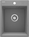 Deante ZRC_S103 - Кухненска мивка CORIO 50x40 см гранит/металик сив (DN0038) Мивка за вграждане