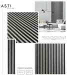 Lamelio Capat panou riflaj stanga Lamelio Asti finisaj argintiu 4.2x270 cm (ZL1-S)